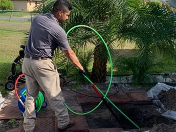 Emergency plumbing repair in North Port, Florida.